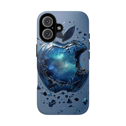 Galaxy Cracked Apple Case Cover