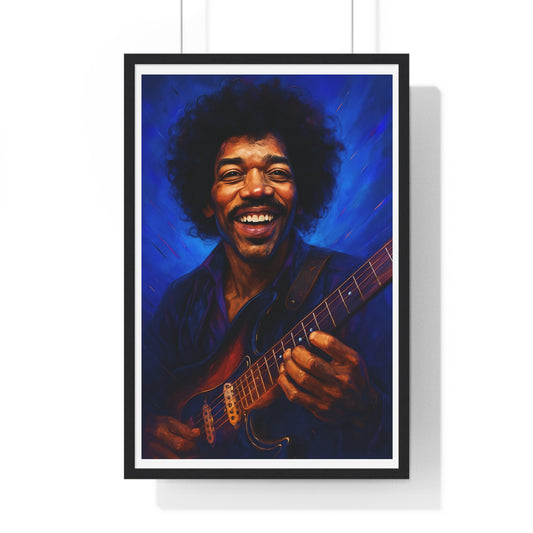 Jimi Hendrix Playing the Guitar Art Print