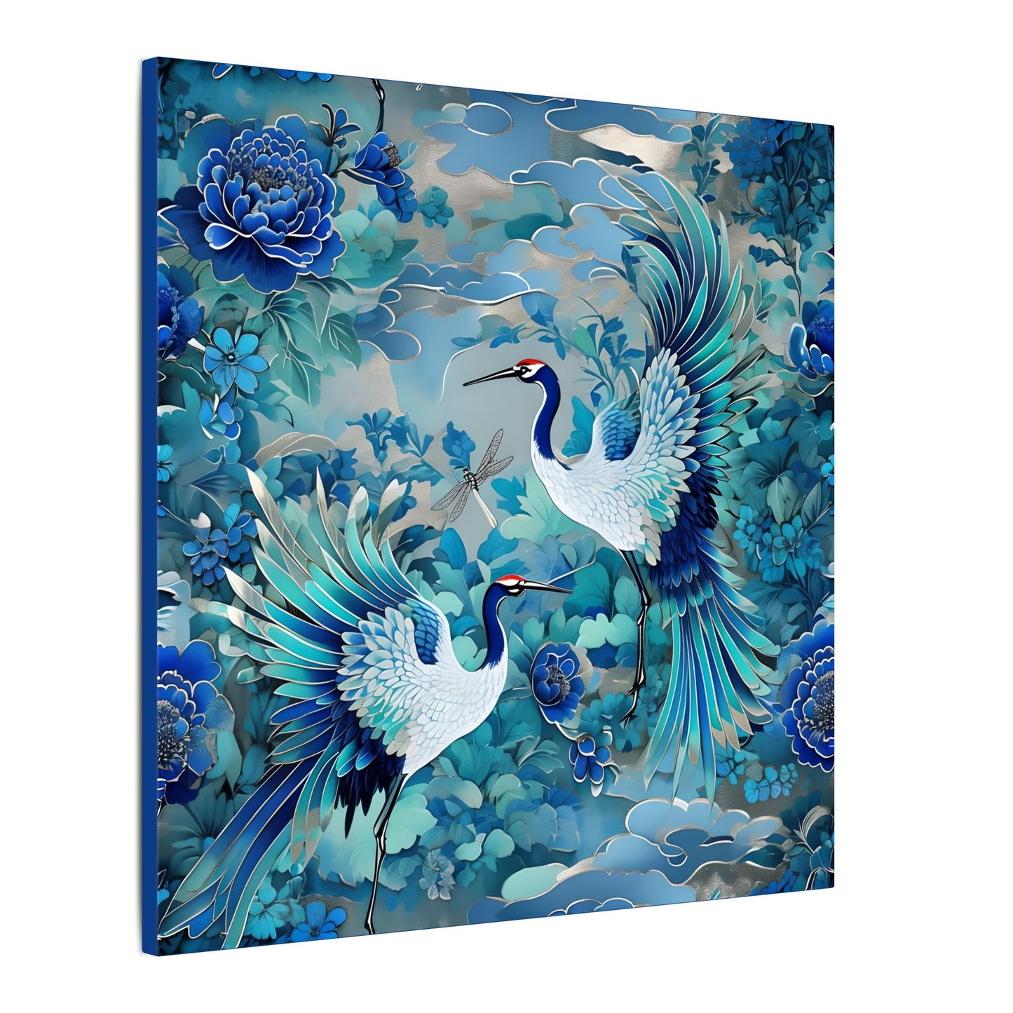Elegant Crane Art Canvas Print