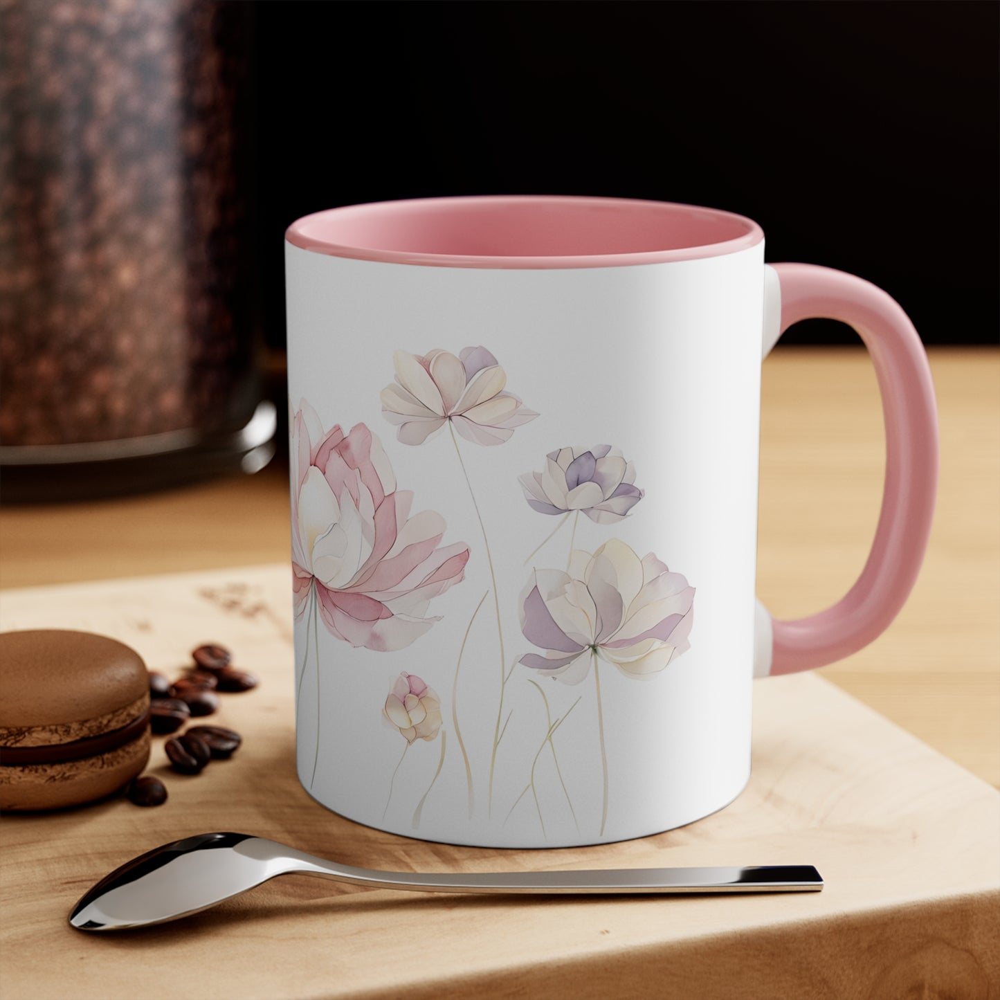 Floral Accent Mugs
