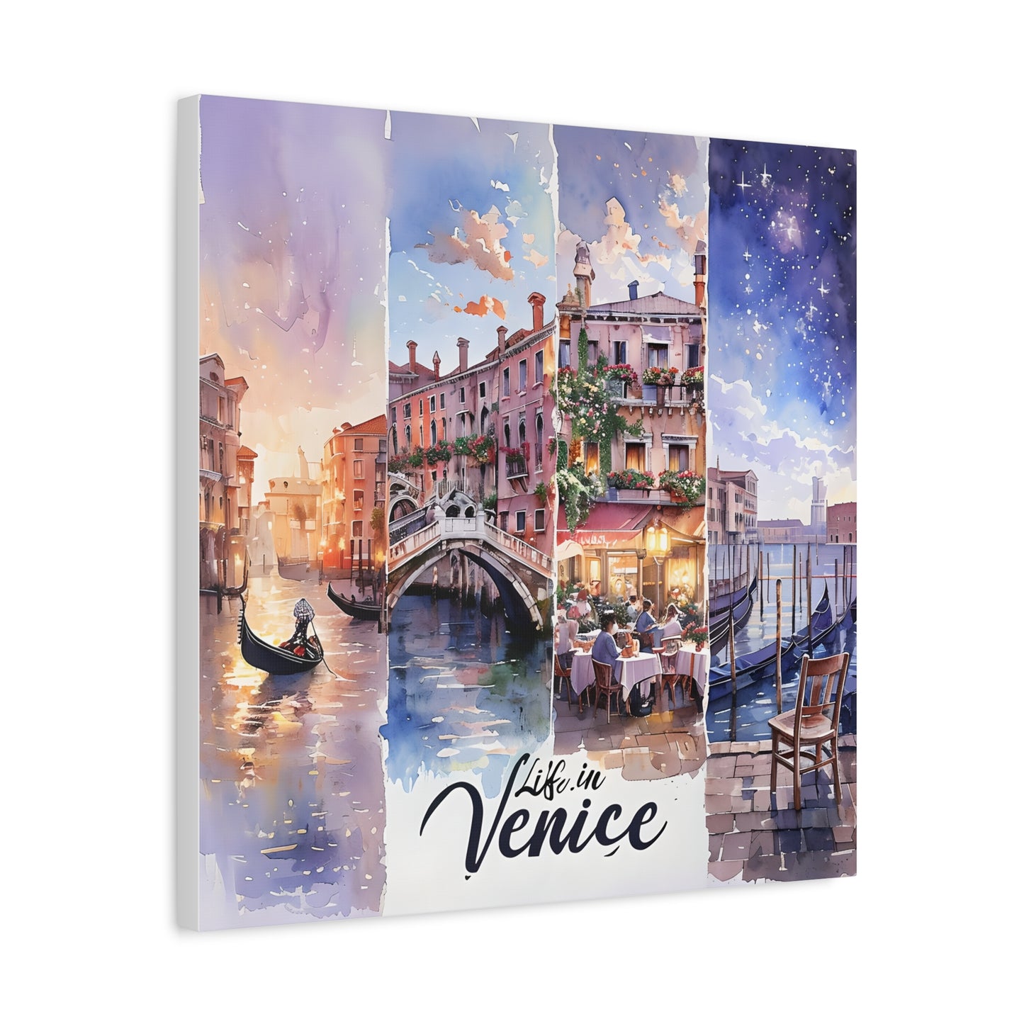 Venice Life Canvas Art Print