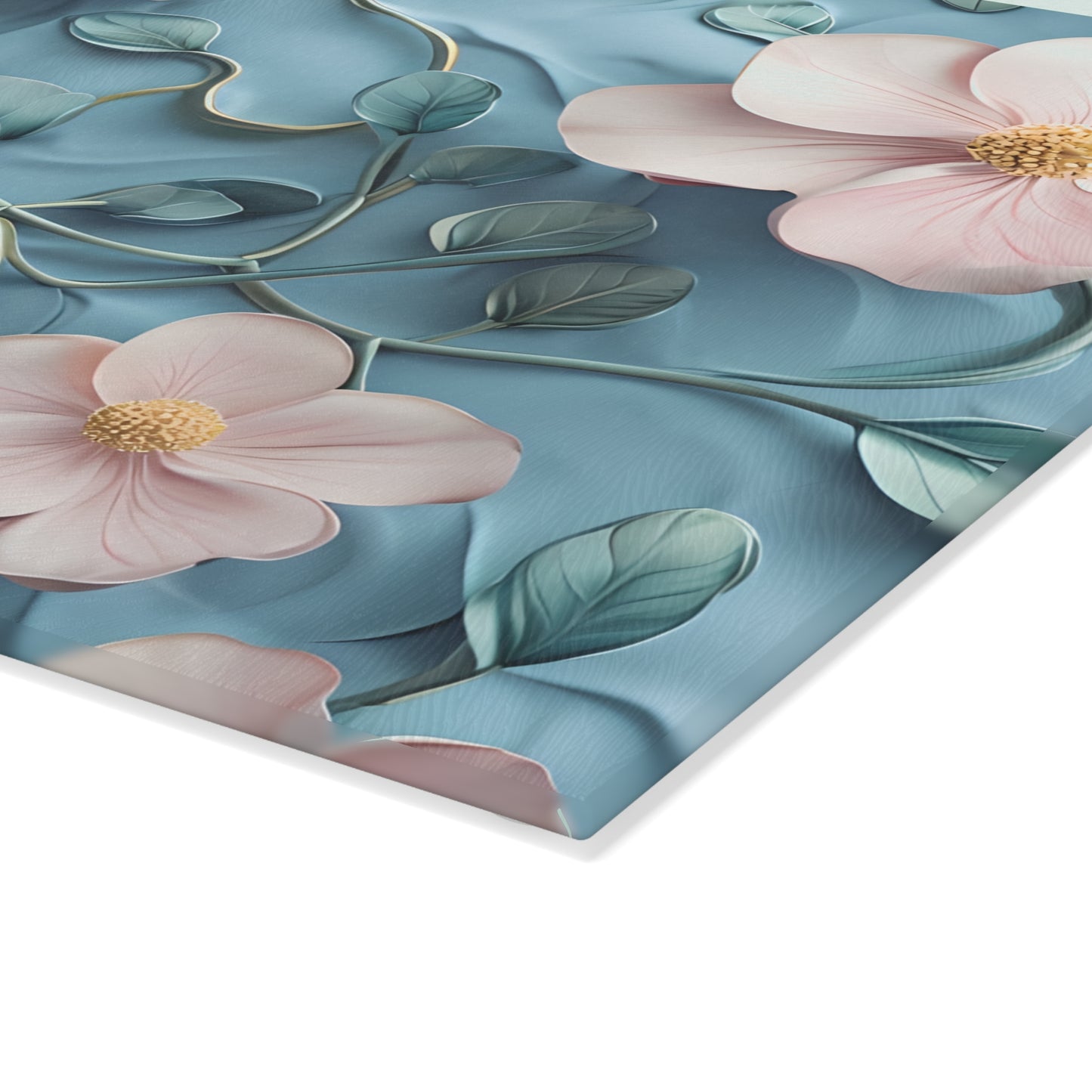Floral Glass Cutting Board