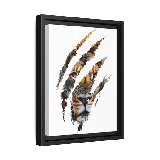 Artistic Lion Canvas Wall Art - Framed Multi-Color Design for Home Decor