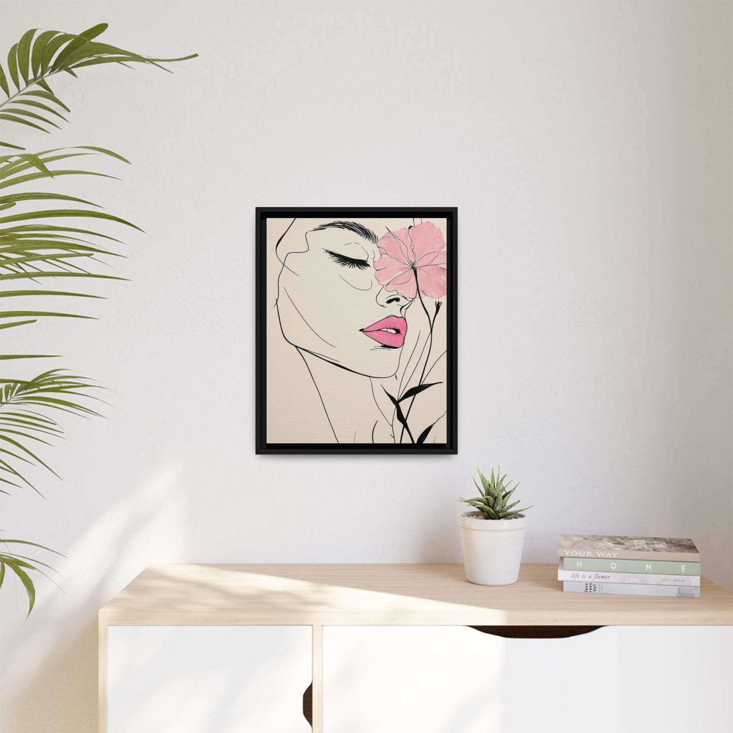 Elegant Floral Framed Art Print