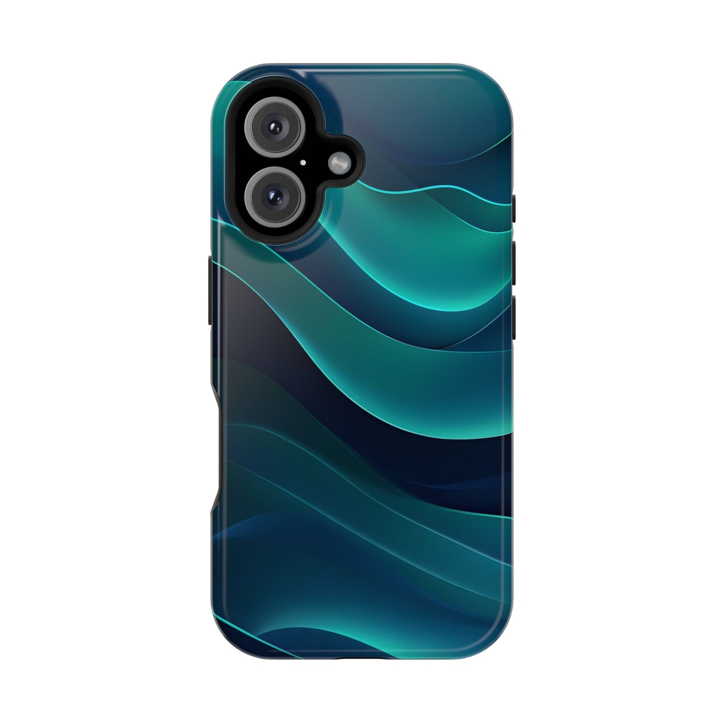 Wave Pattern Magnetic Tough Case - Stylish Protection for Your Phone