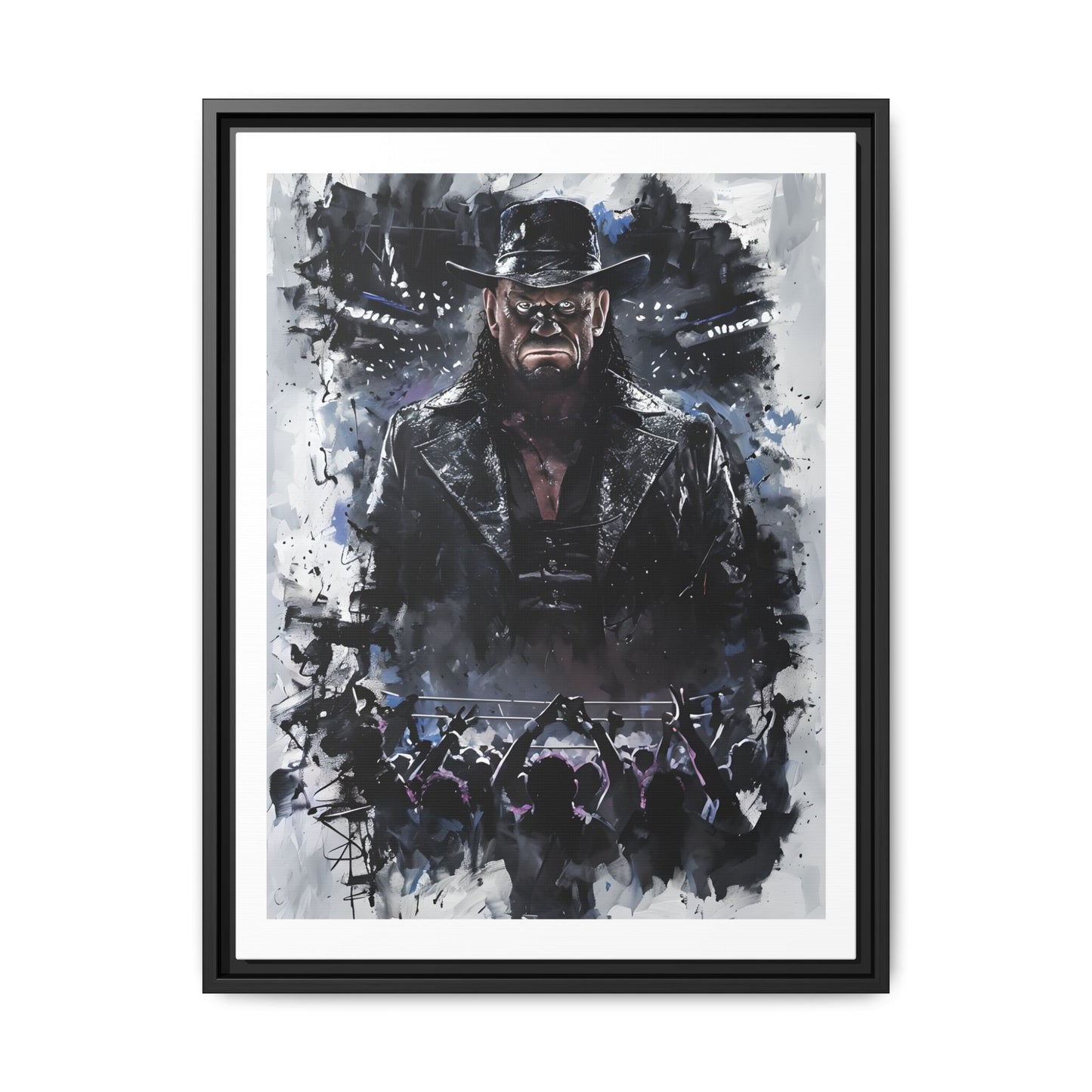 Legendary WWE Wrestler Undertaker Framed Canvas Art