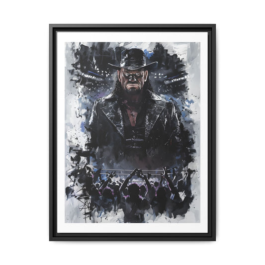 Legendary WWE Wrestler Undertaker Framed Canvas Art