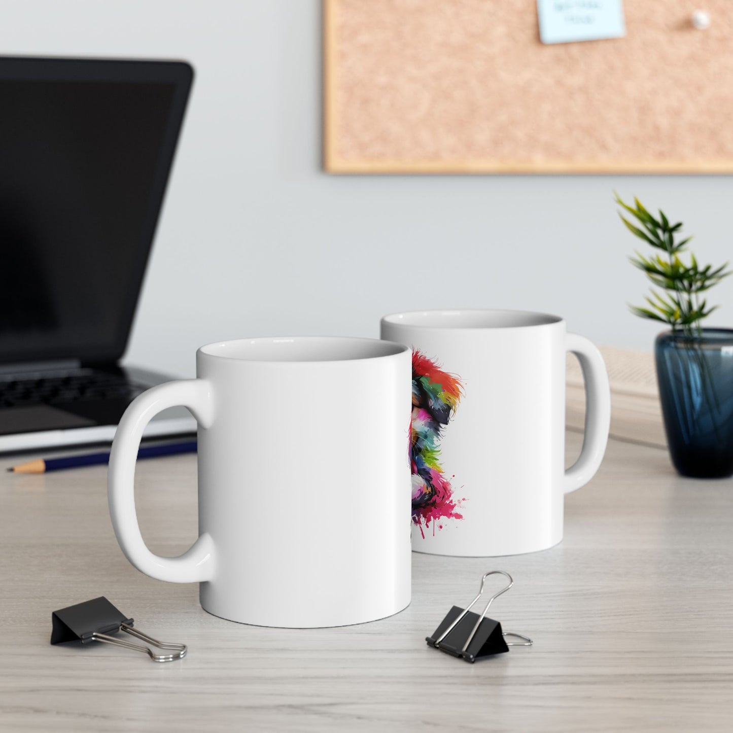 Cute and Colorful Puppy Ceramic Mug