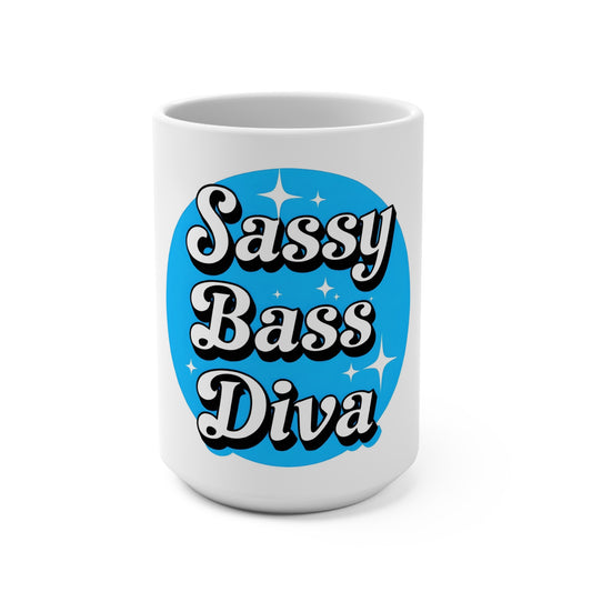 Sassy Bass Diva Coffee Cup
