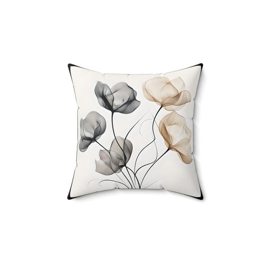 Elegant Floral Pillow Print