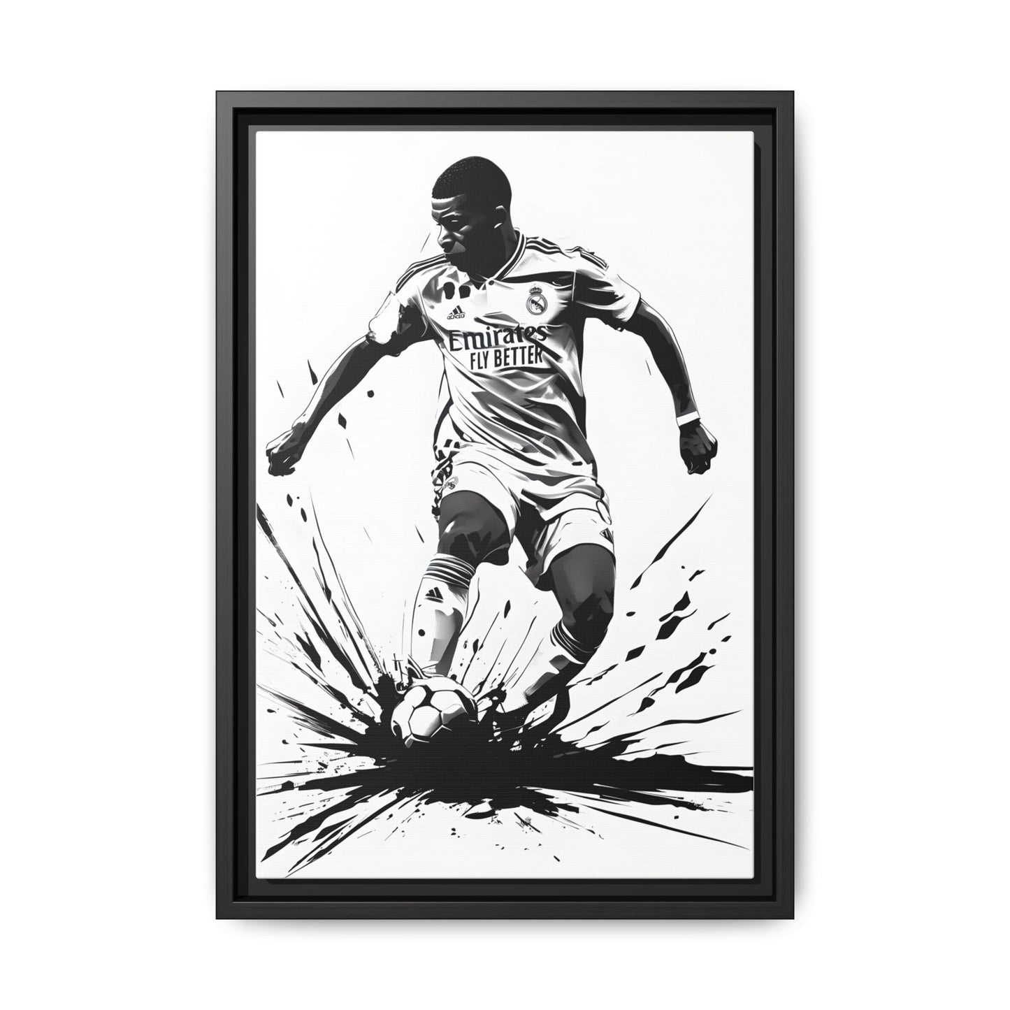 Canvas Print, Kylian Mbappe Real Madrid Wall Art Print