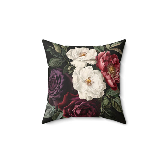 Elegant Floral Cushion Cover Print