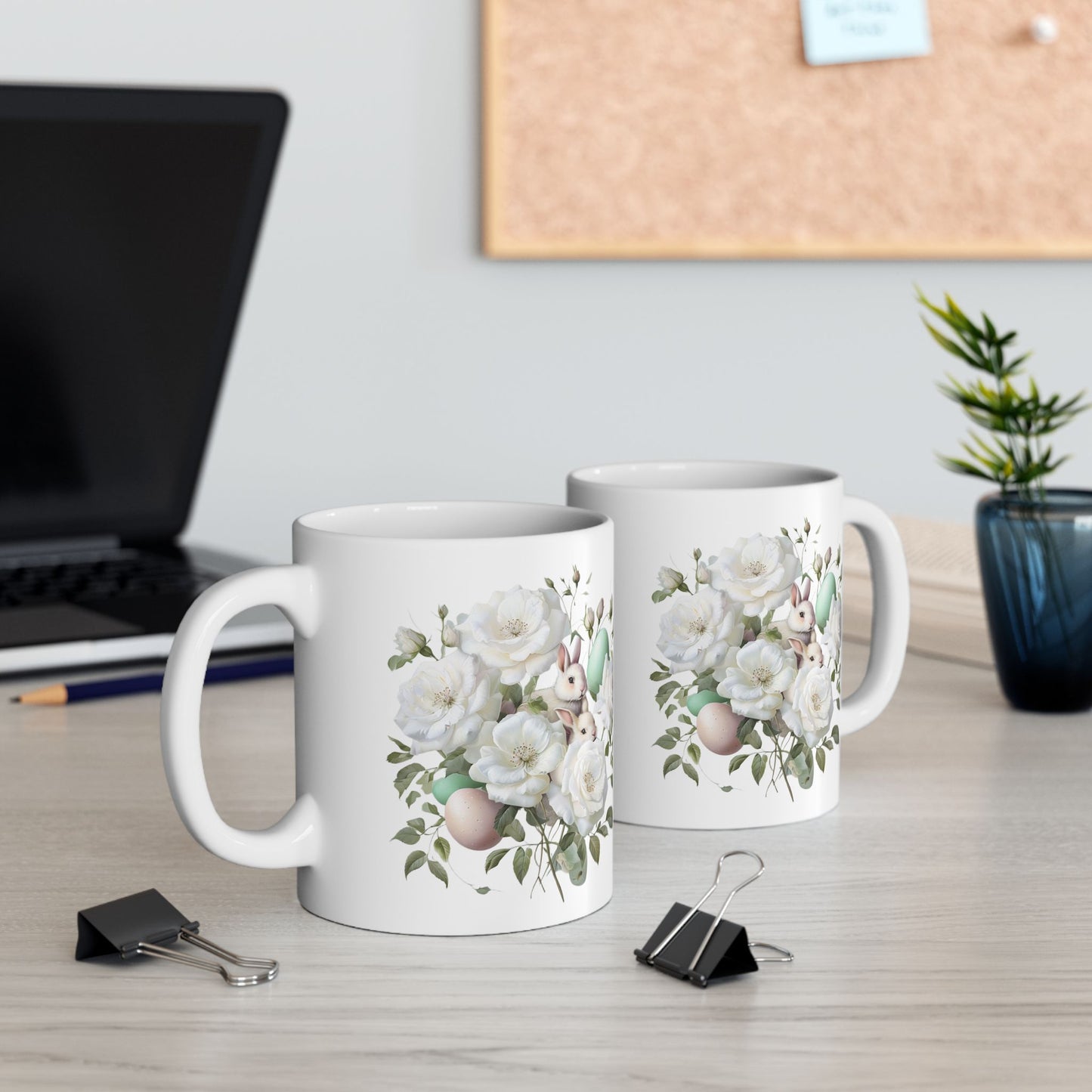 Floral Elegance Ceramic Mug