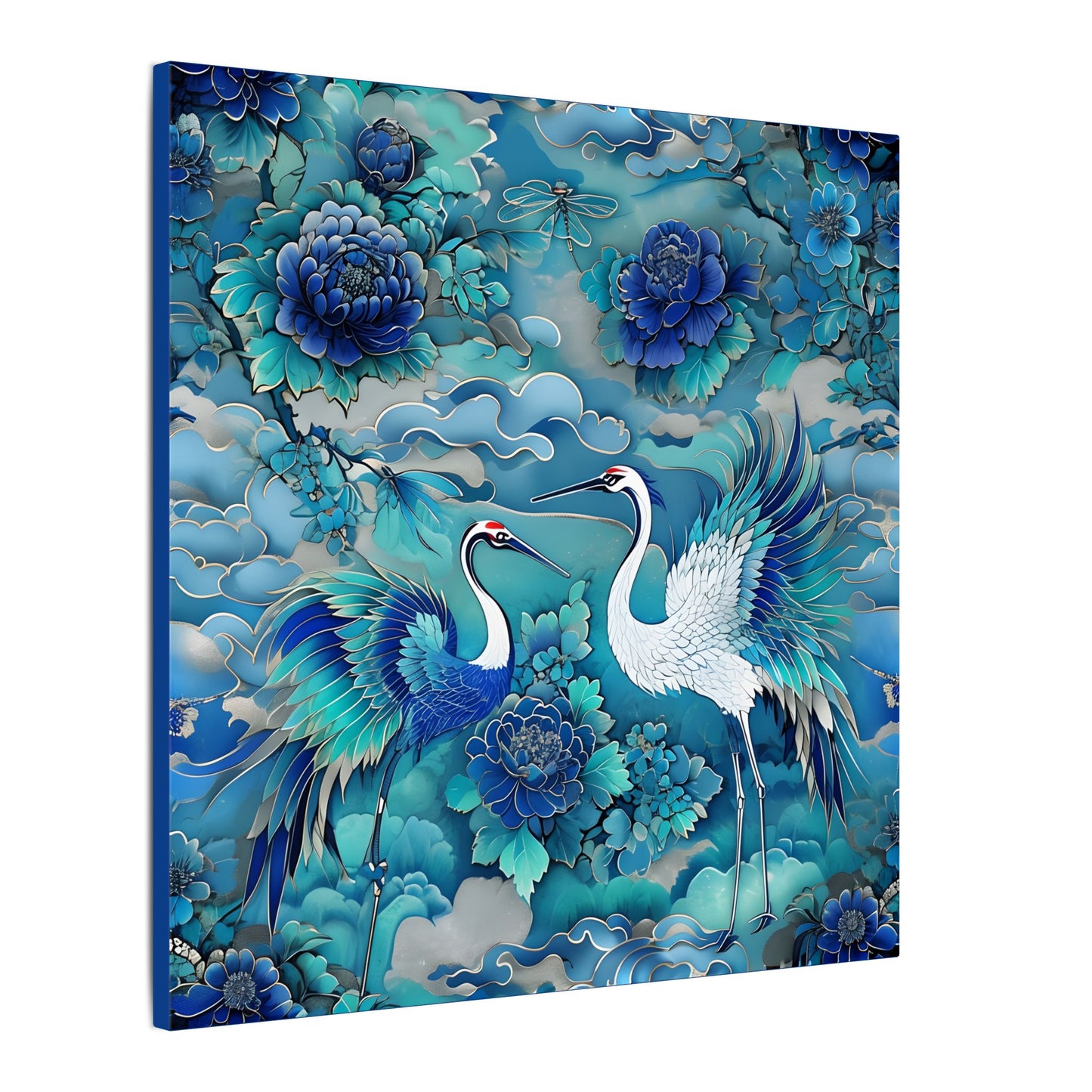 Serene Crane Art Canvas Print
