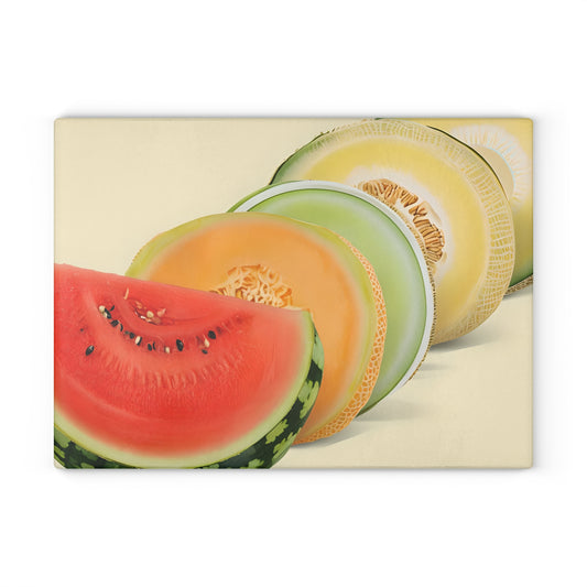 Colorful Fruit Glass Cutting Board