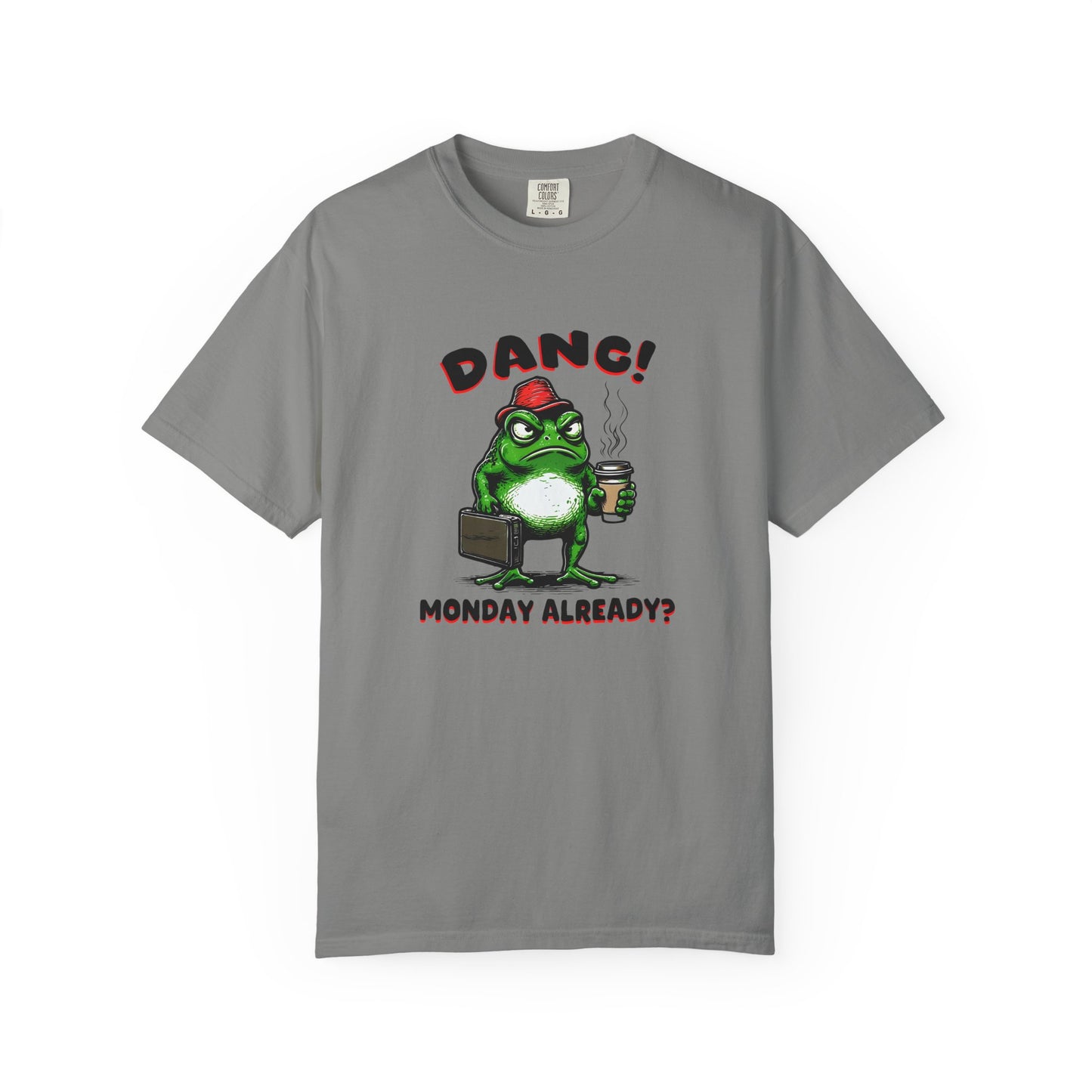 Funny Frog Monday T-Shirt - Unisex Garment-Dyed Tee