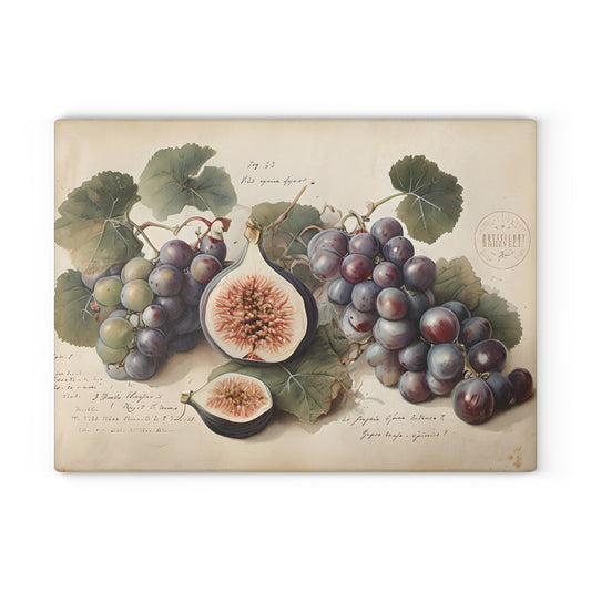 Vintage Fruit Glass Cutting Board