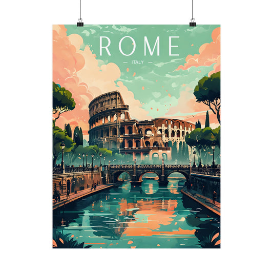 Vibrant Print Italian Vibes Poster Print