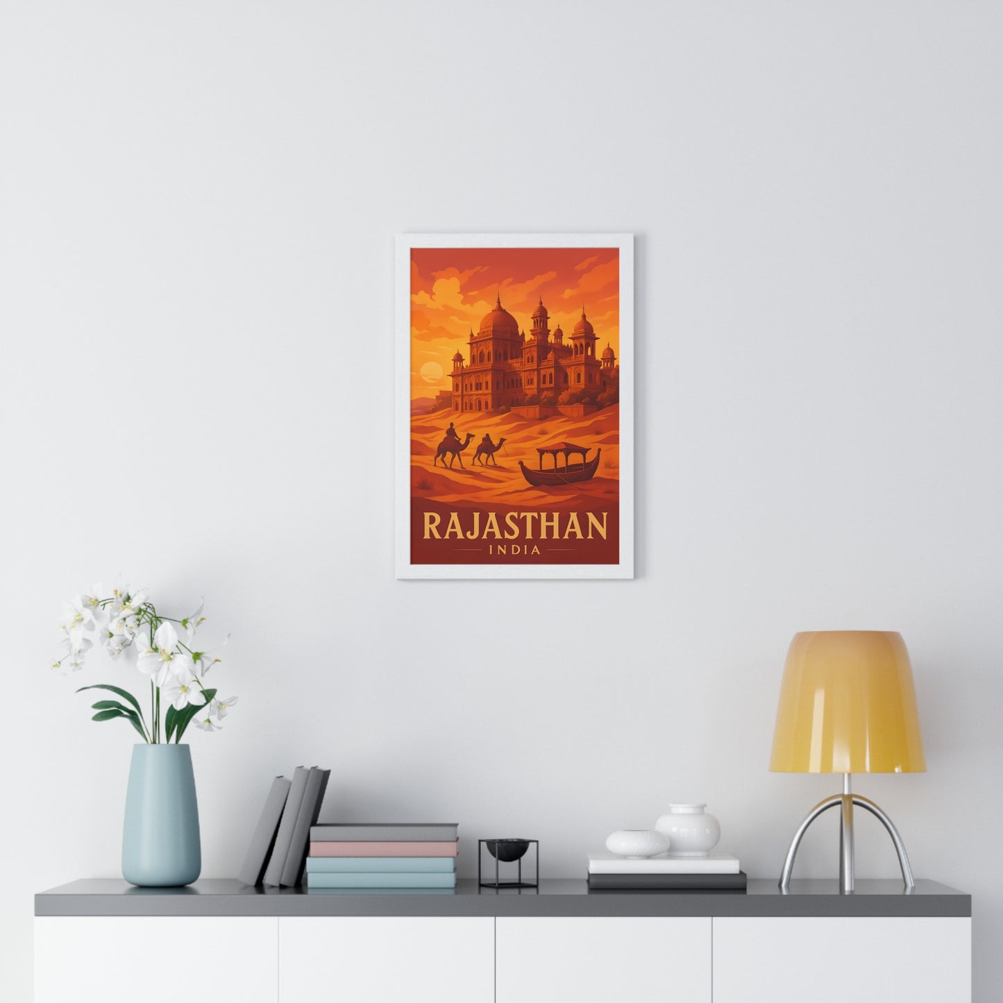 Rajasthan India Framed Wall Art Poster