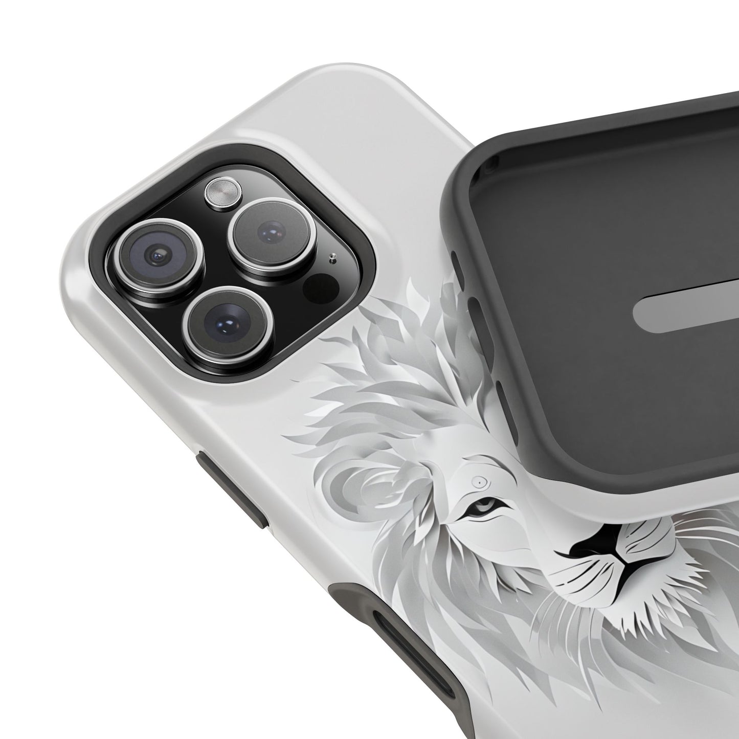 Majestic Intricate Lion Face Magnetic Tough Case Cover