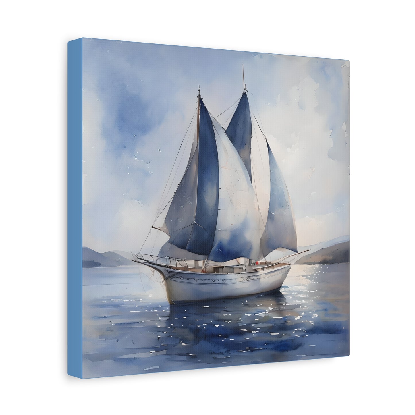 Sailing Boat on Serene Water Canvas Print