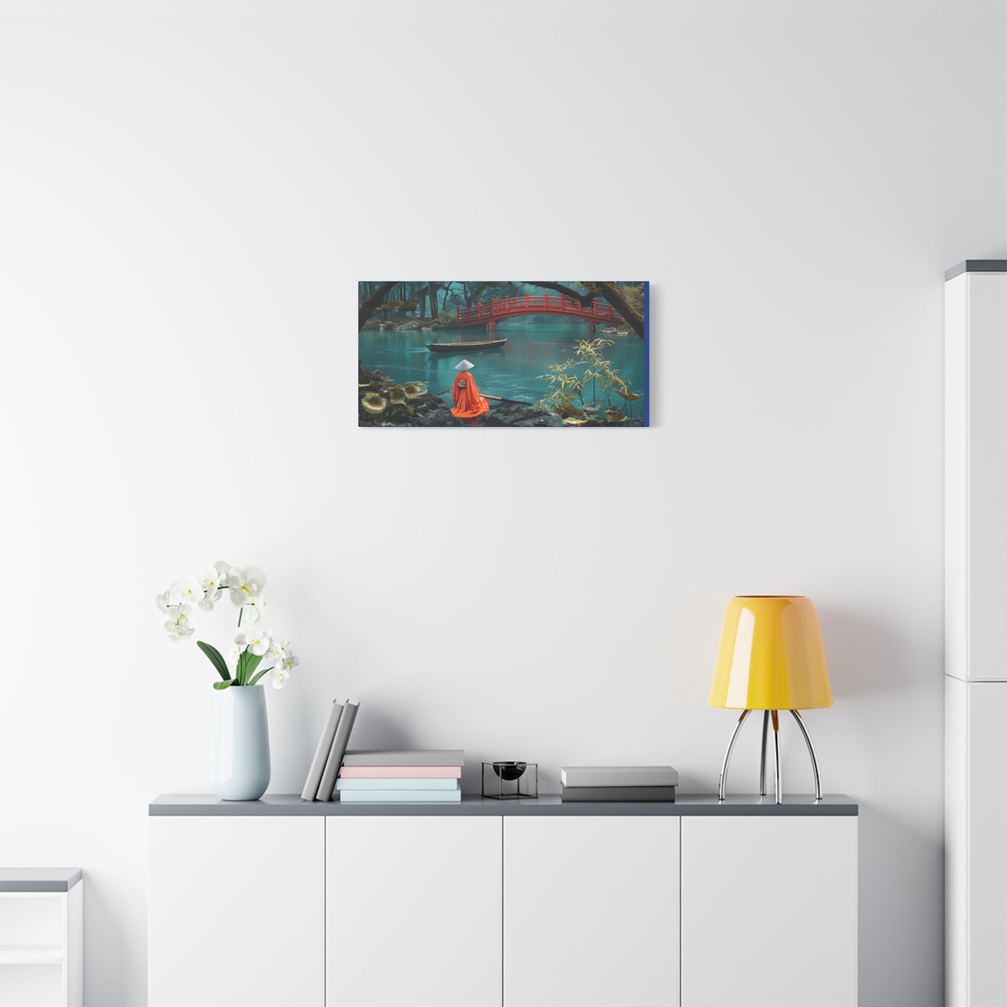 Japanese Tranquil Serene Landscape Canvas Wall Print