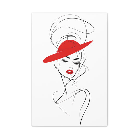 Portrait of a Woman in a Red Hat