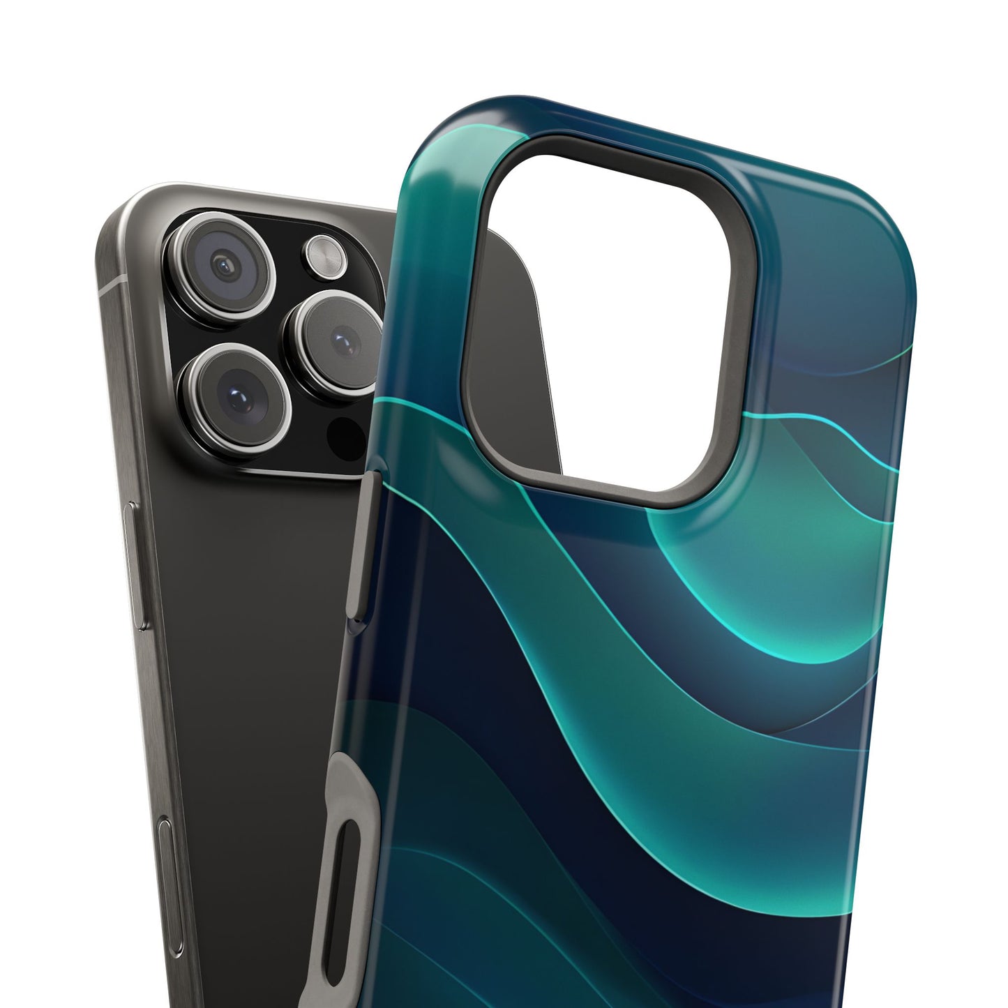 Wave Pattern Magnetic Tough Case Cover