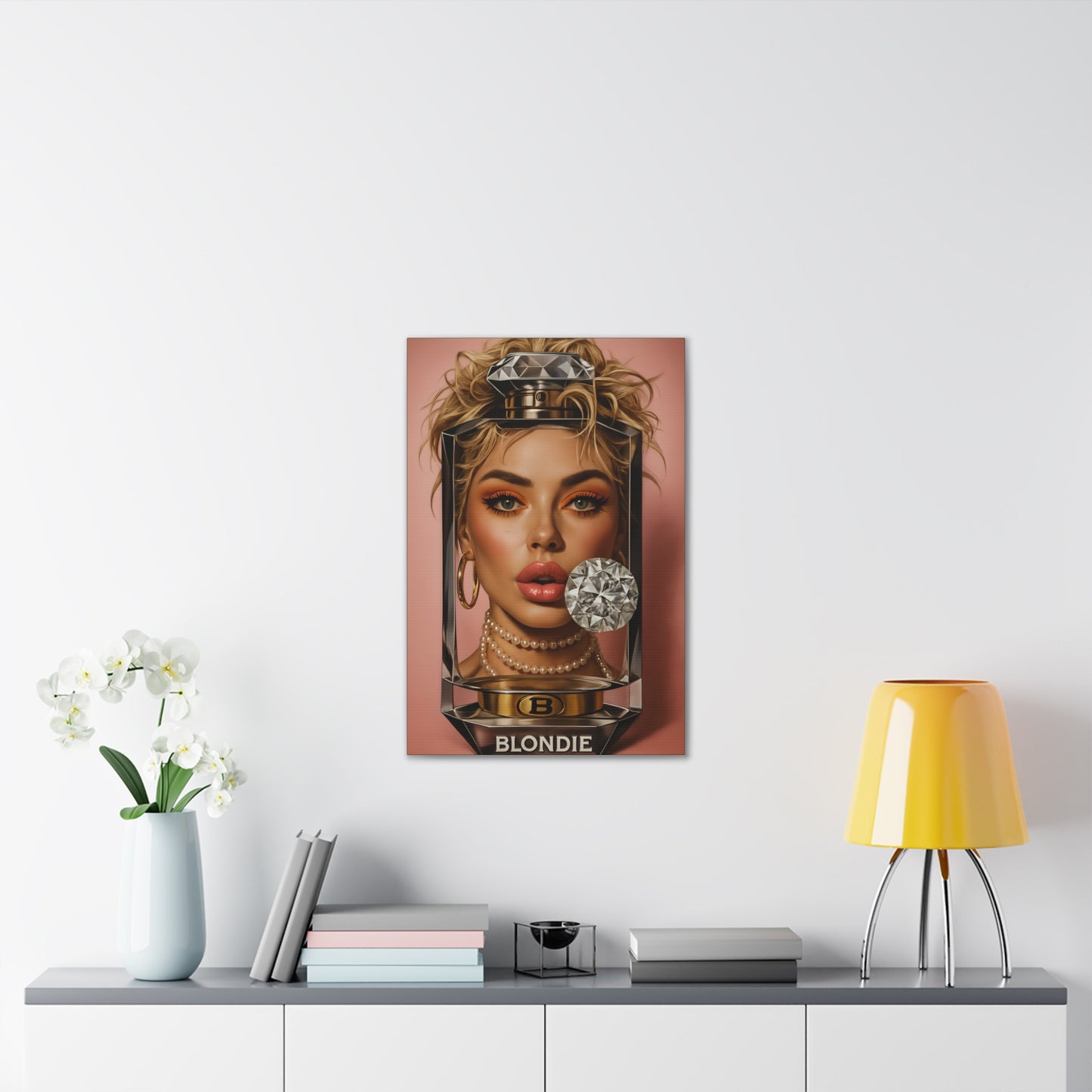 Blondie Glamorous Stylish Canvas Wall  Print