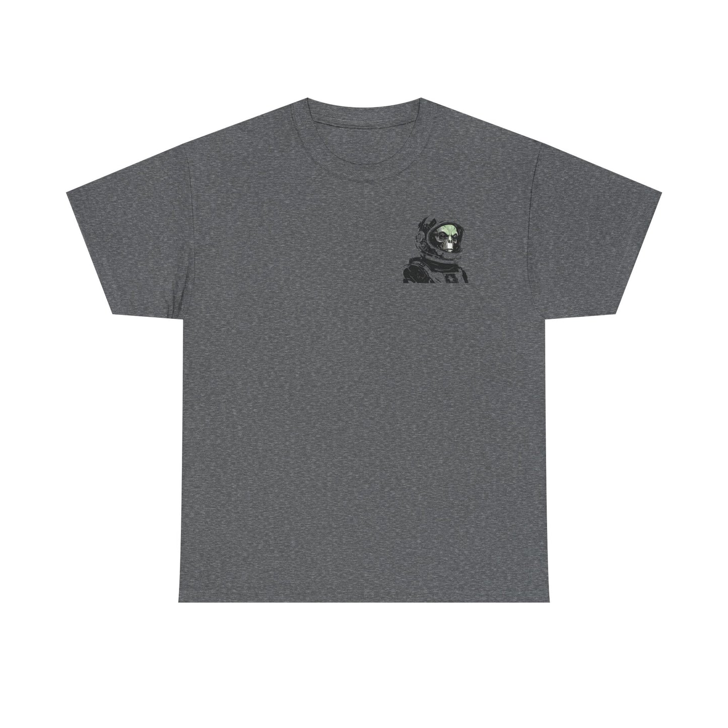 Alien Not Tourist Unisex Heavy Cotton Tee | Cool Astronaut Graphic T-Shirt