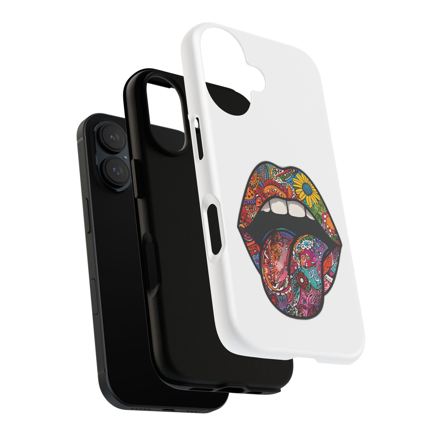 Vibrant Phone Case with Funky Lip Design