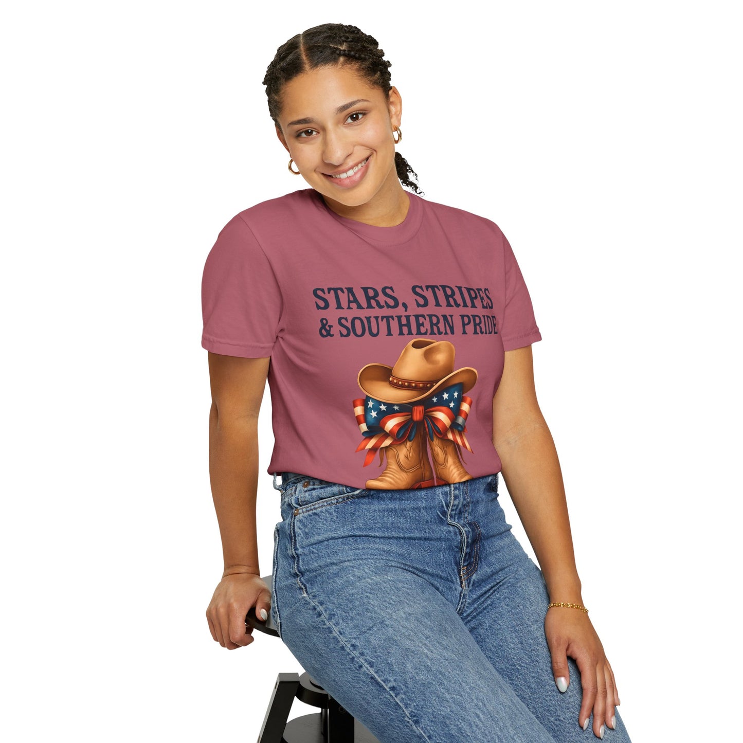 Stars, Stripes & Southern Pride Cowboy Boots Unisex T-Shirt