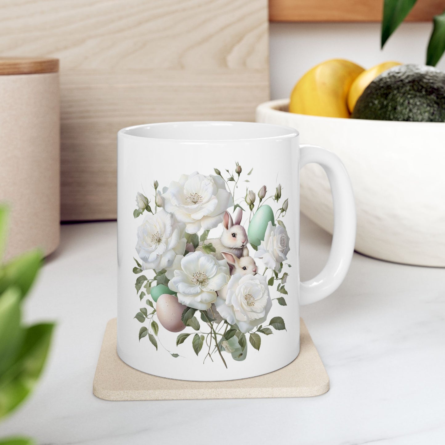 Floral Elegance Ceramic Mug