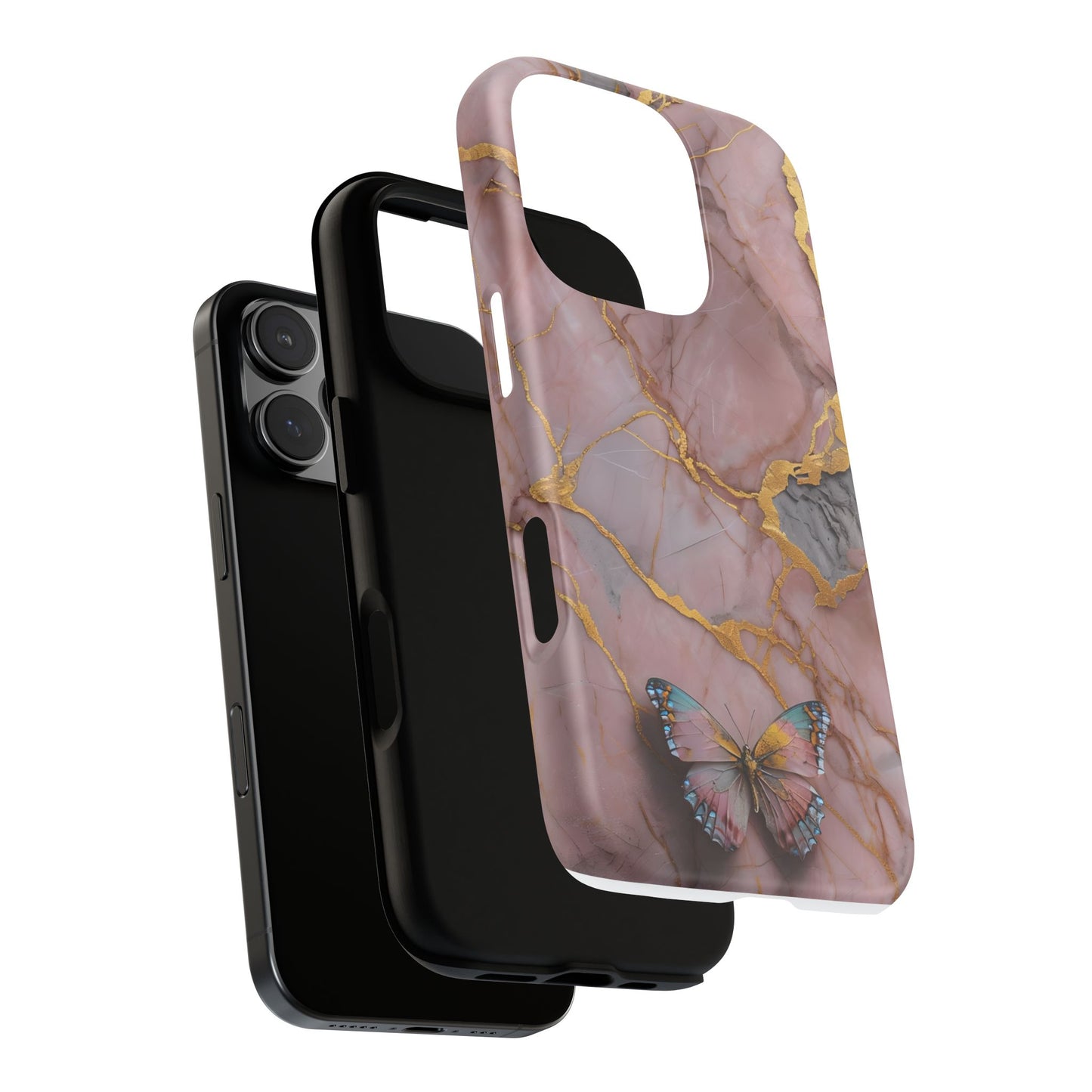 Butterfly Marble Phone Case Cover