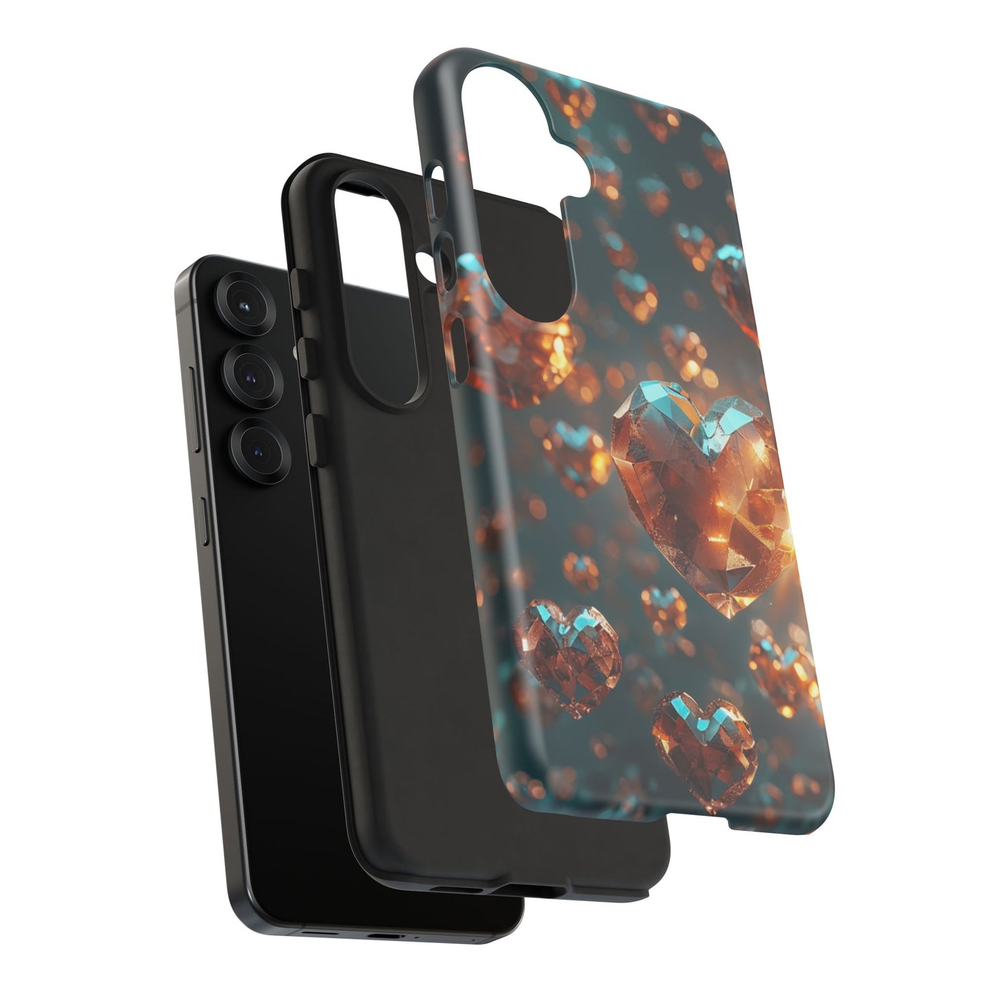 Crystal Heart Phone Case Cover Print