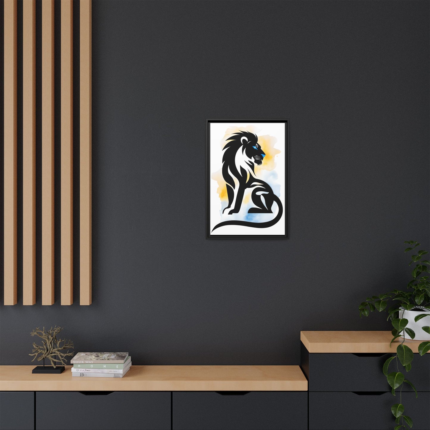 Bold Lion Art Print, Canvas Wall Decor