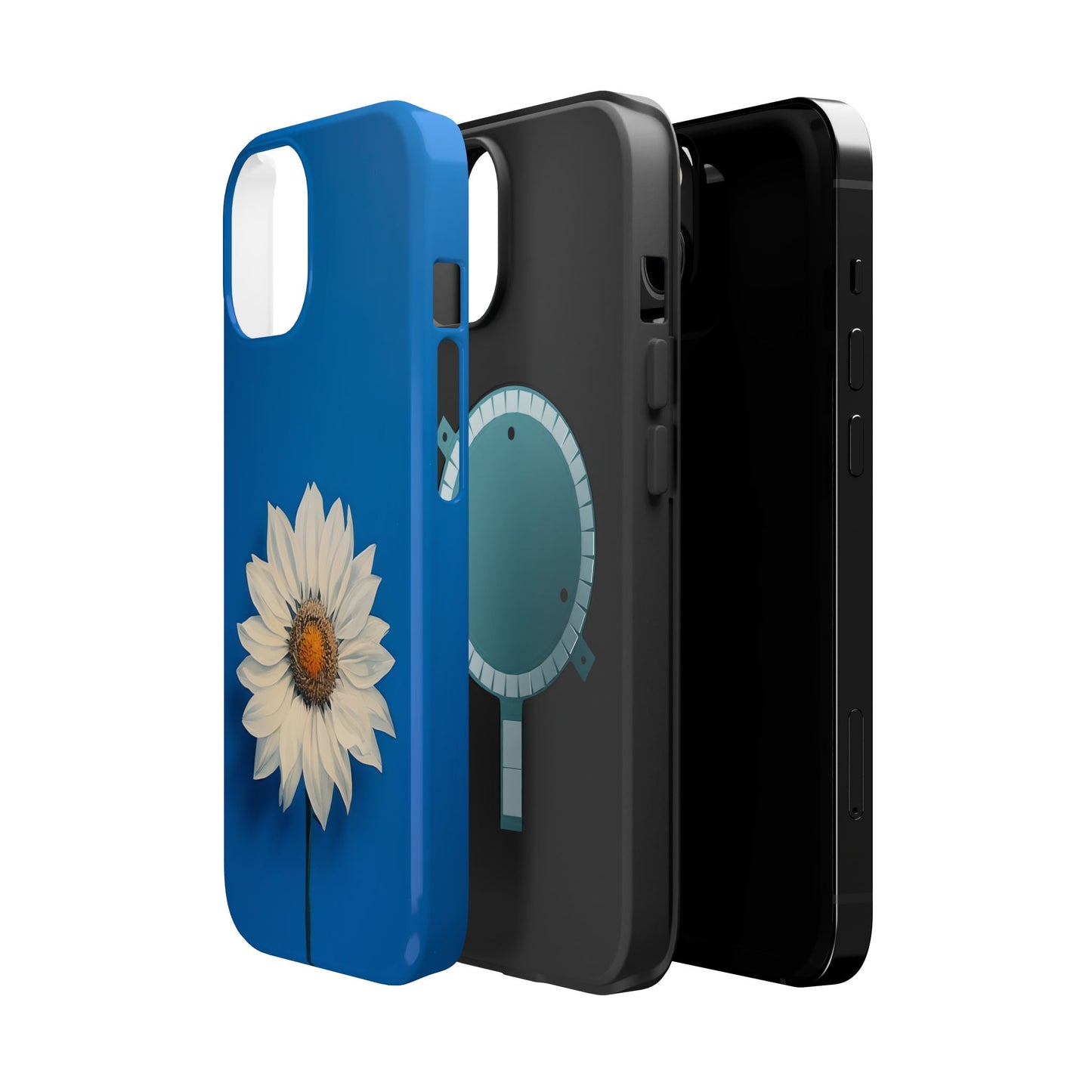 Vibrant Floral Sunflower Design Magnetic Tough Case for iPhone