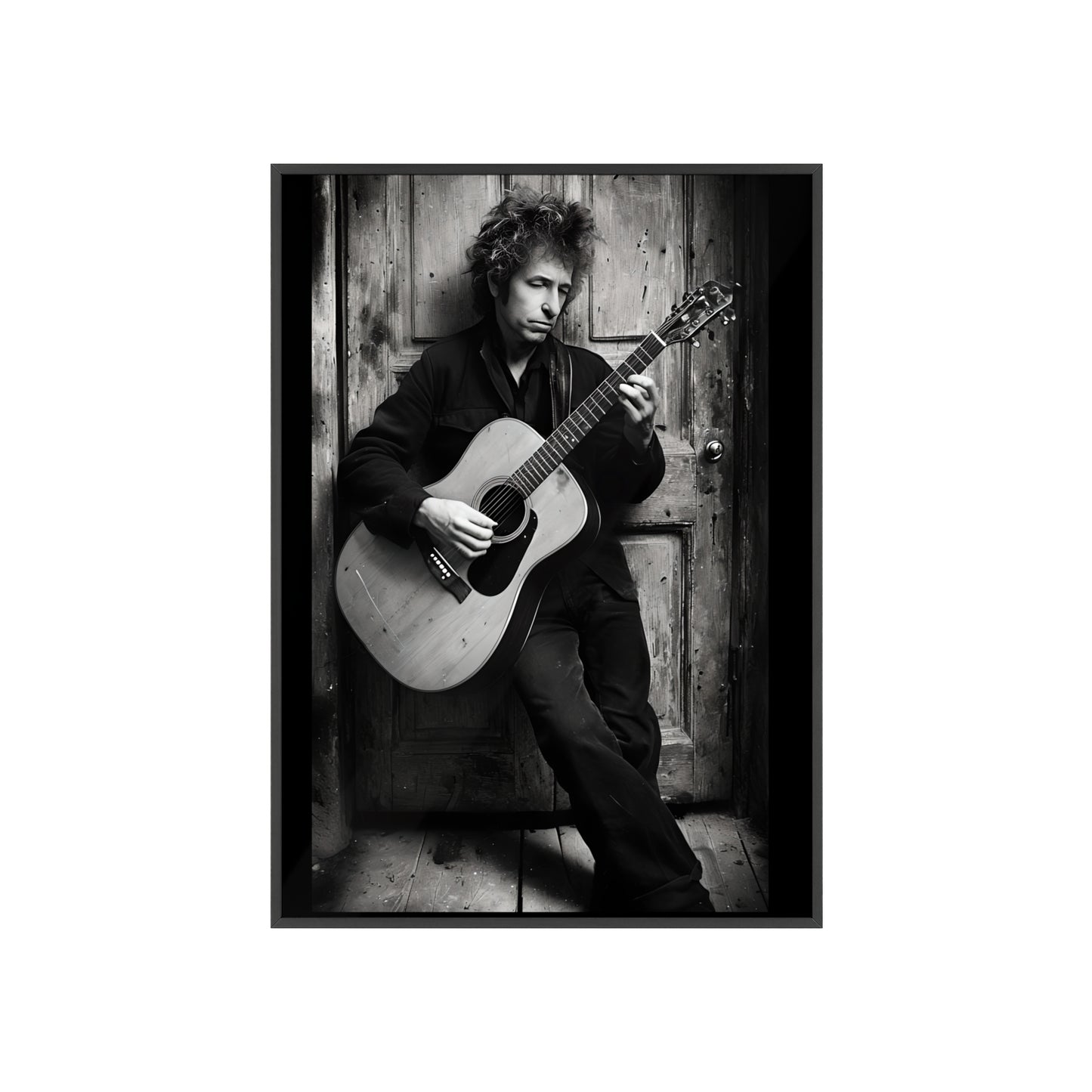 Vintage Musician Bob Dylan Wall Poster