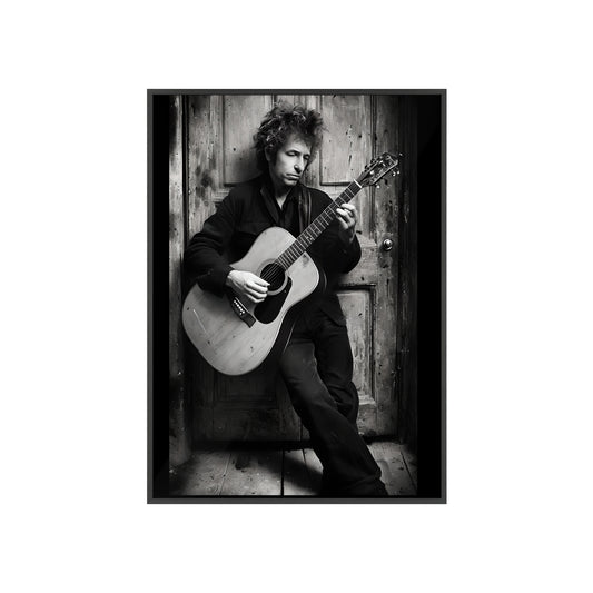 Vintage Musician Bob Dylan Wall Poster