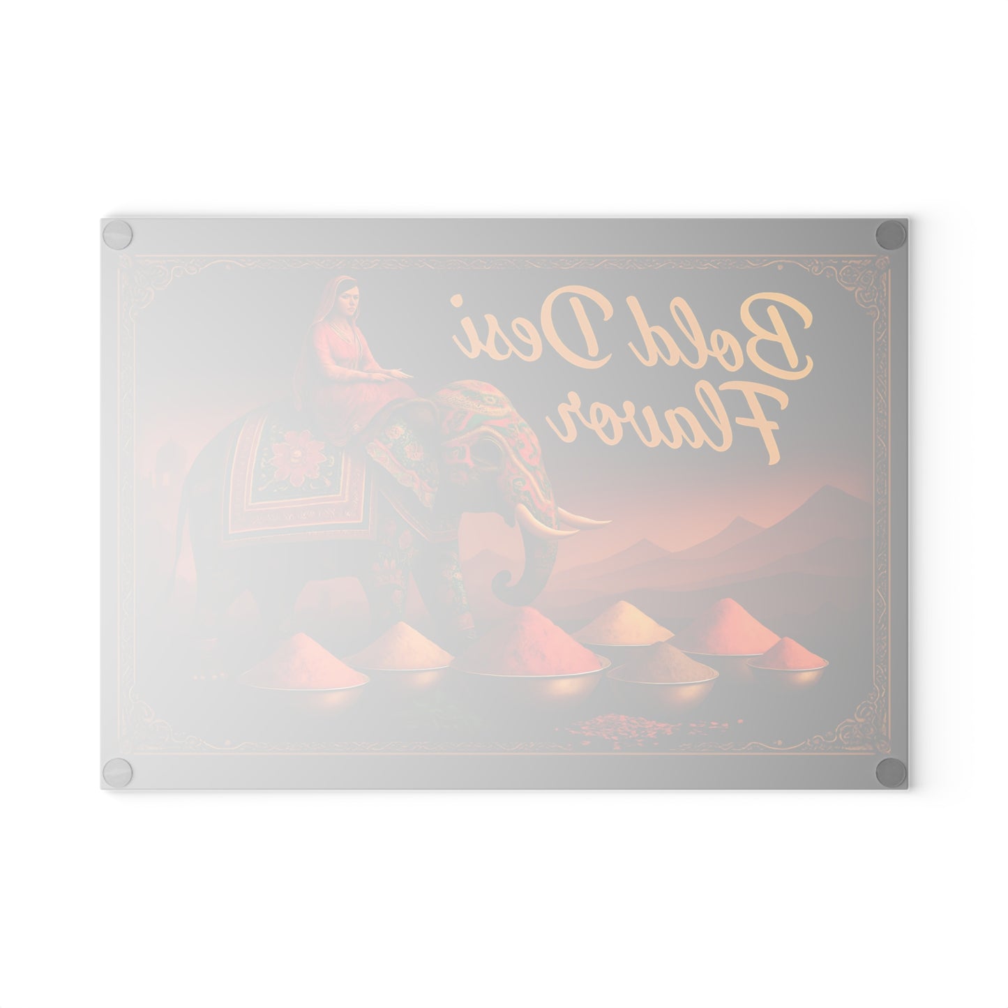 Bold Desi Flavor Glass Cutting Board