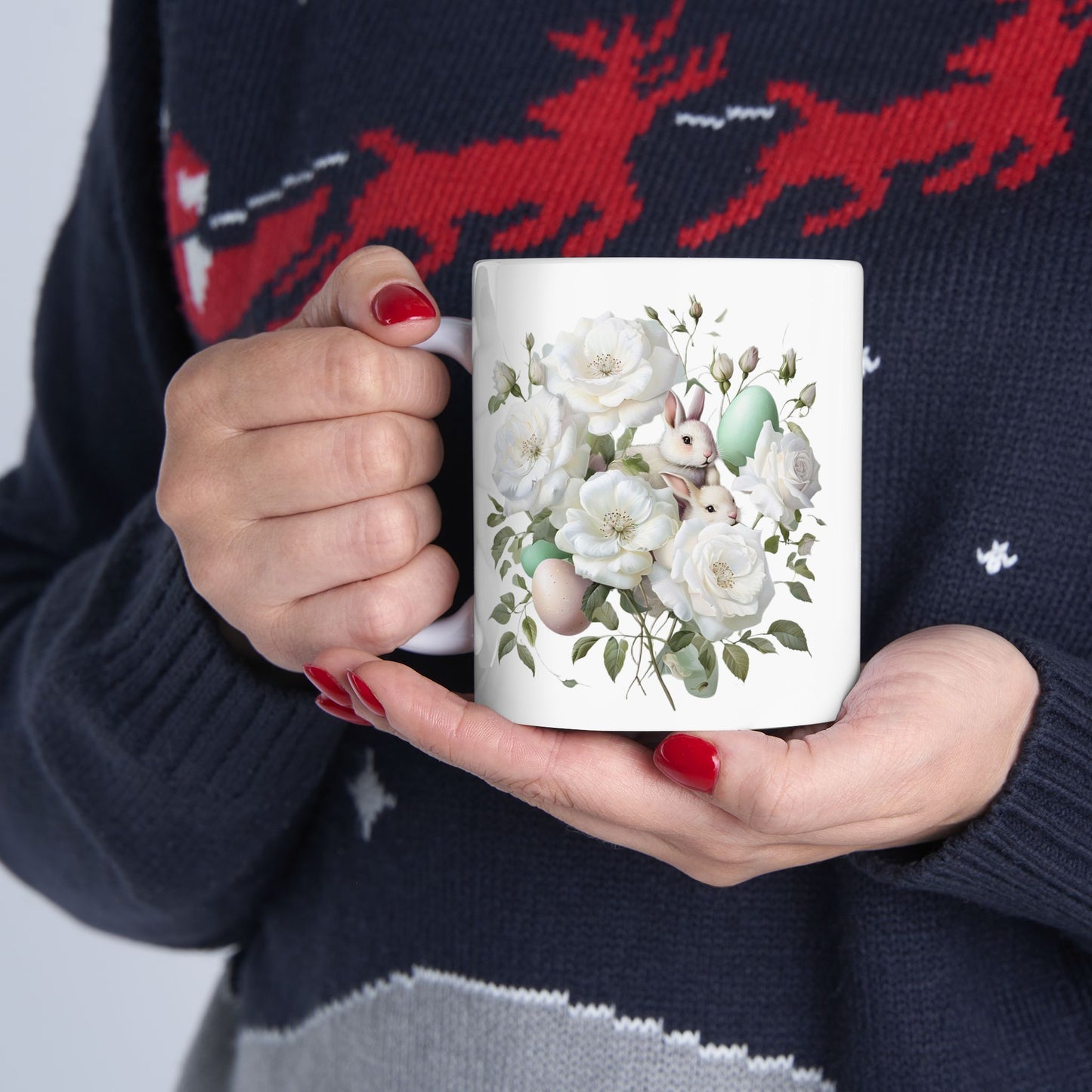 Floral Elegance Ceramic Mug
