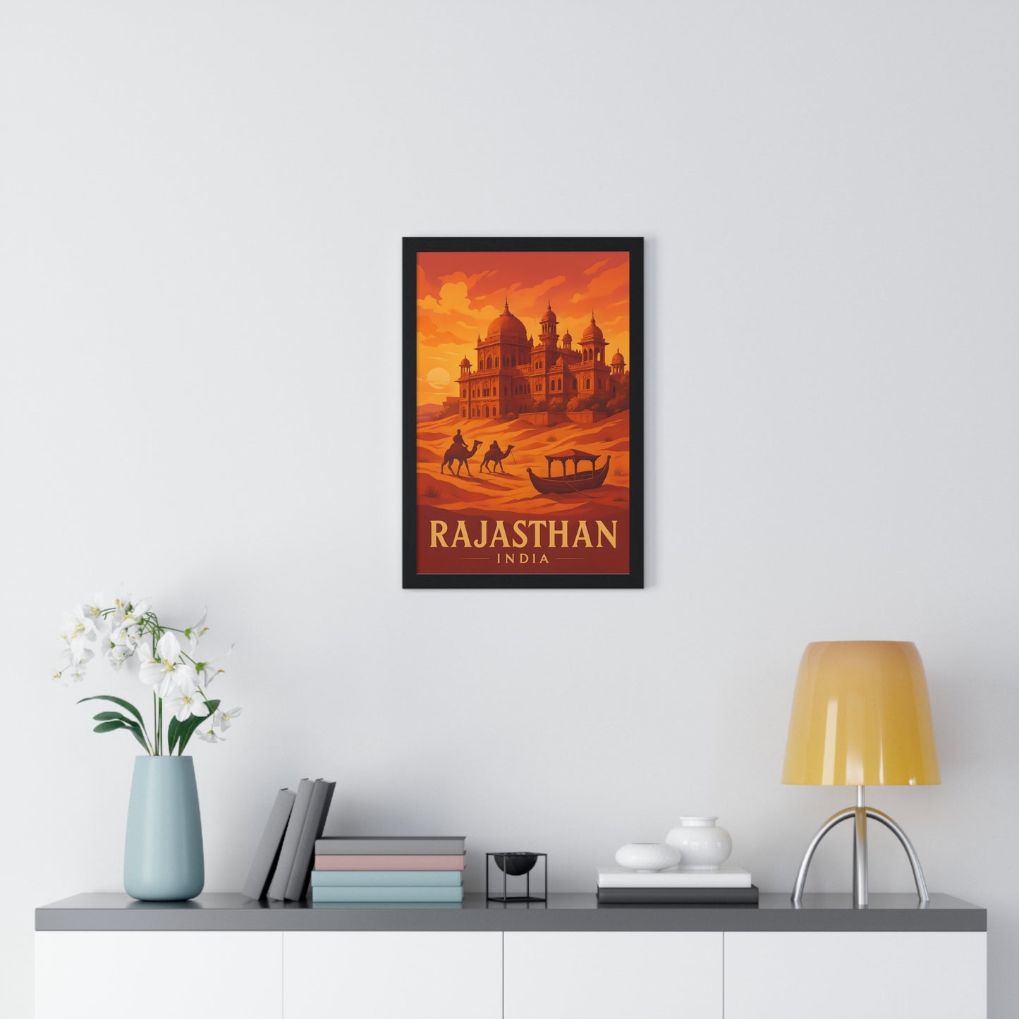 Rajasthan India Framed Wall Art Poster