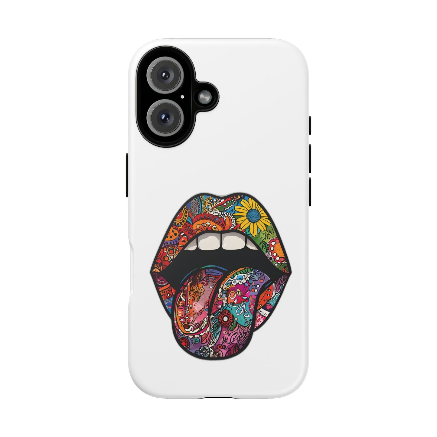 Vibrant Phone Case with Funky Lip Design