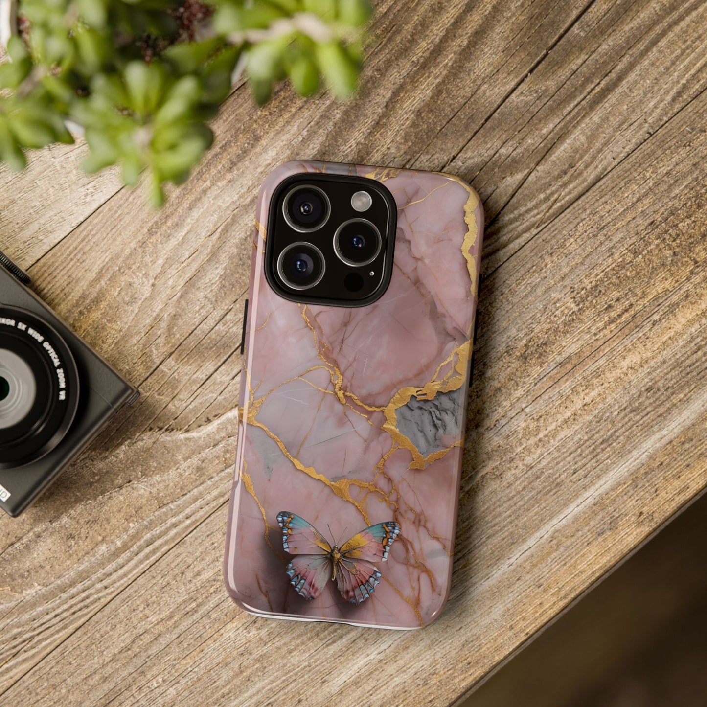 Butterfly Marble Phone Case Cover