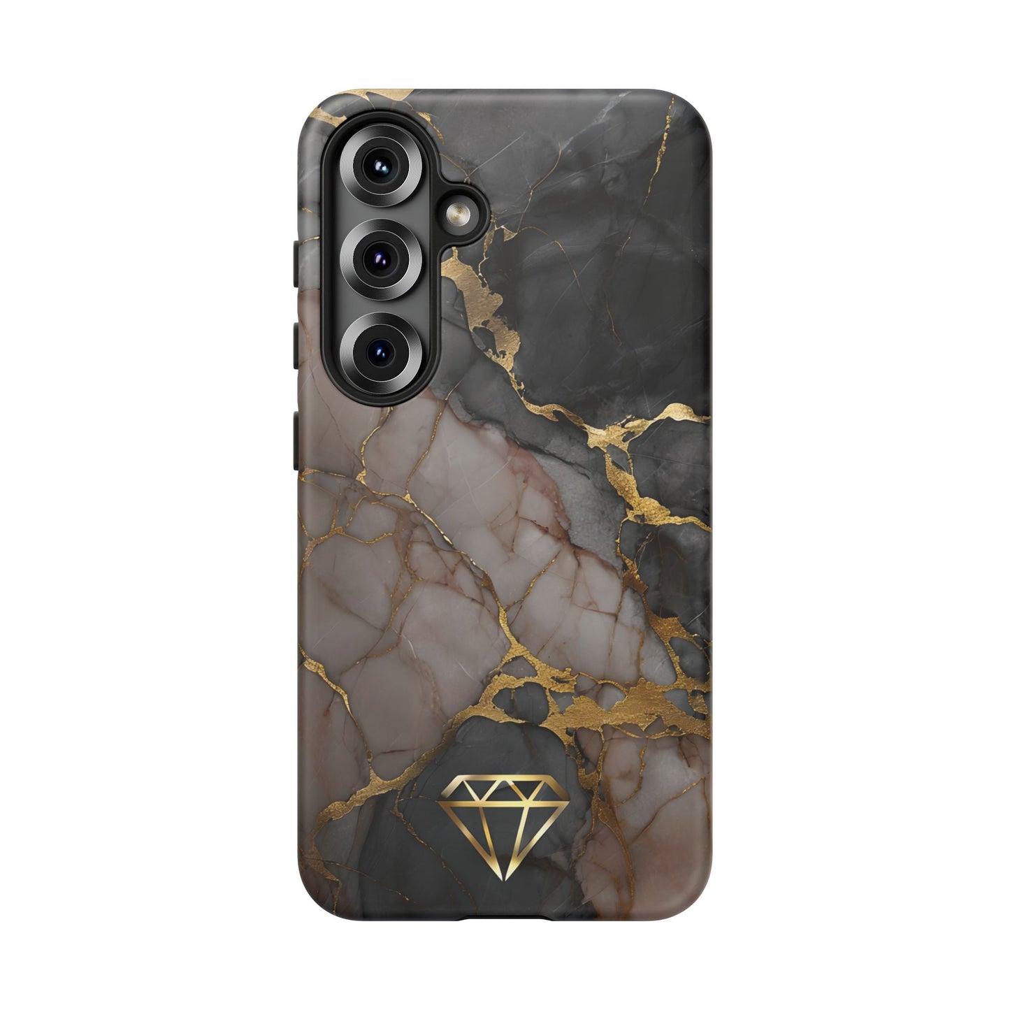 Elegant Marble Phone Case with Gold Accent