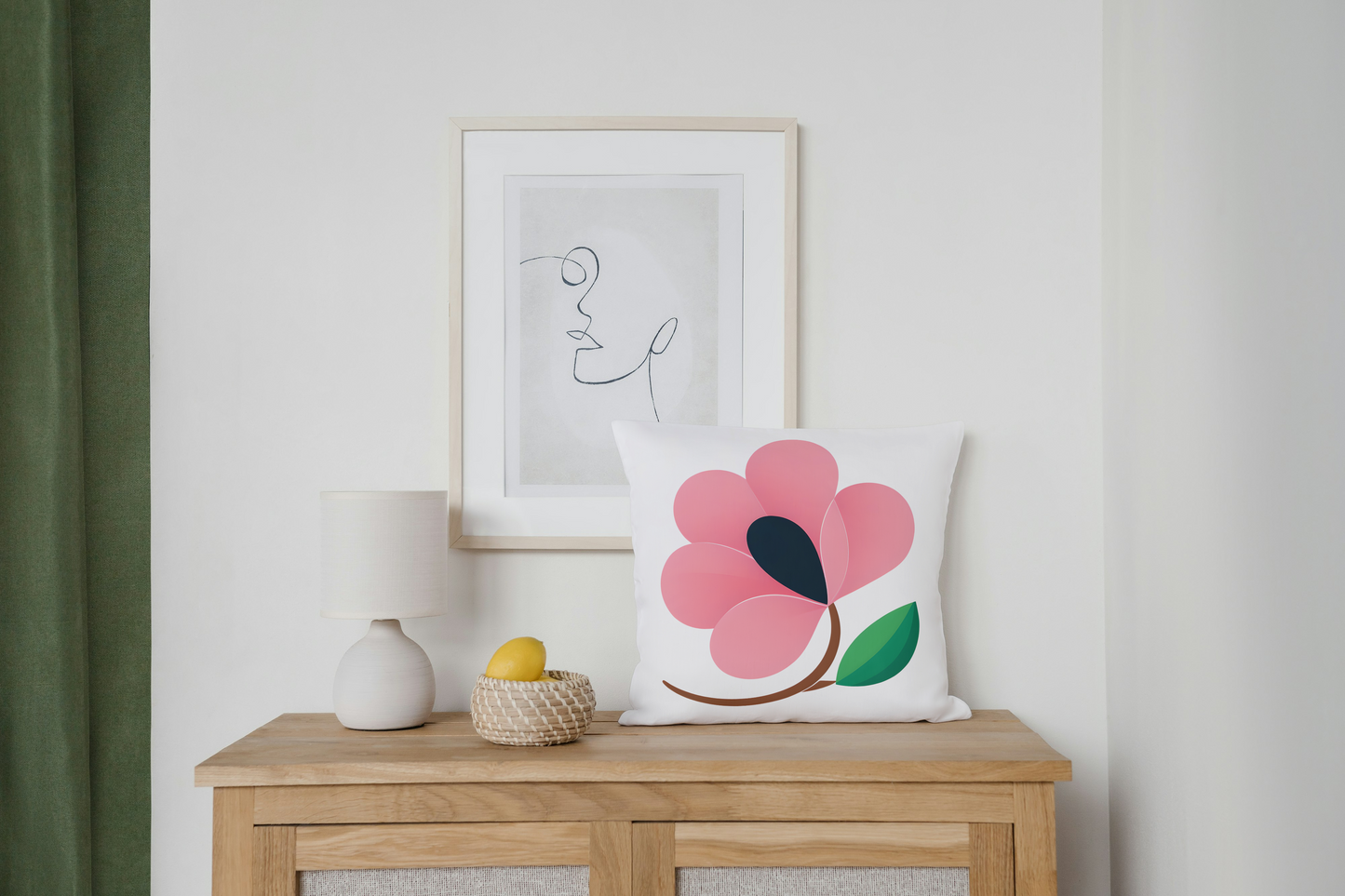 Floral Faux Suede Pillowcase - Chic Home Decor for Spring & Every Occasion