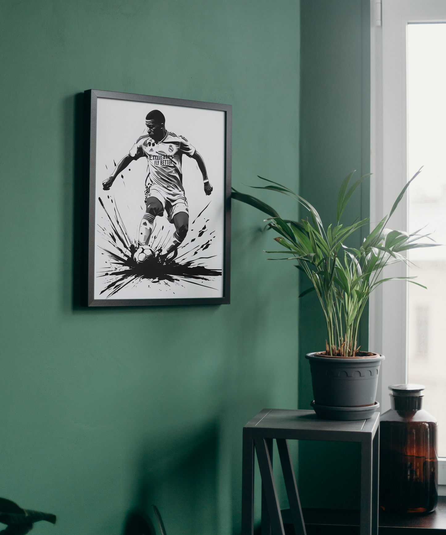 Canvas Print - Kylian Mbappe Real Madrid Kit