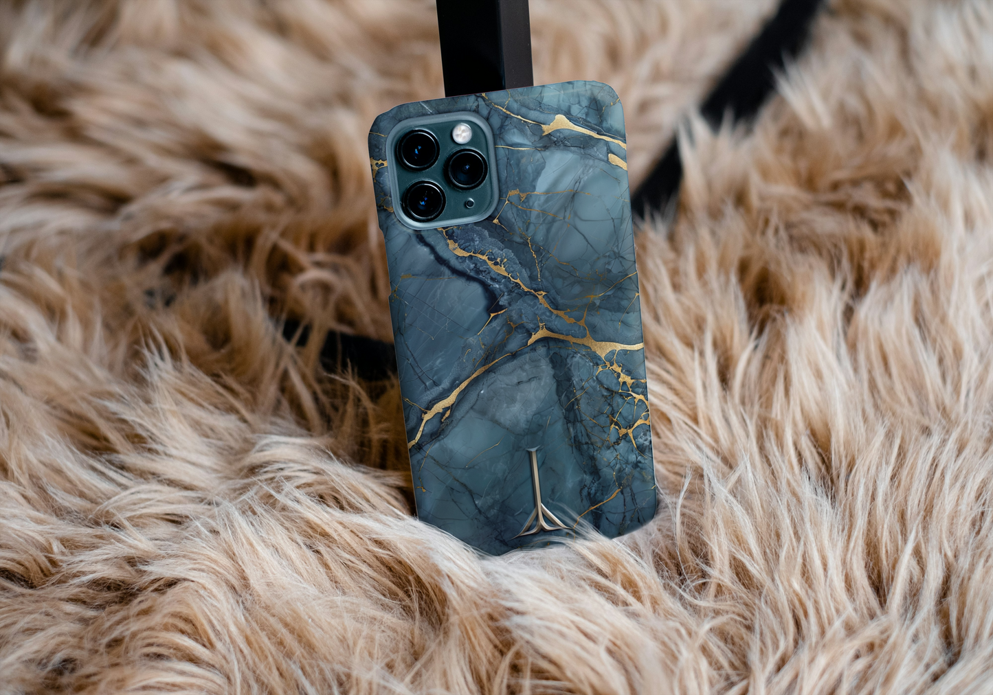 Luxury Sapphire Marble Impact-Resistant Phone Case | Stylish and Durable