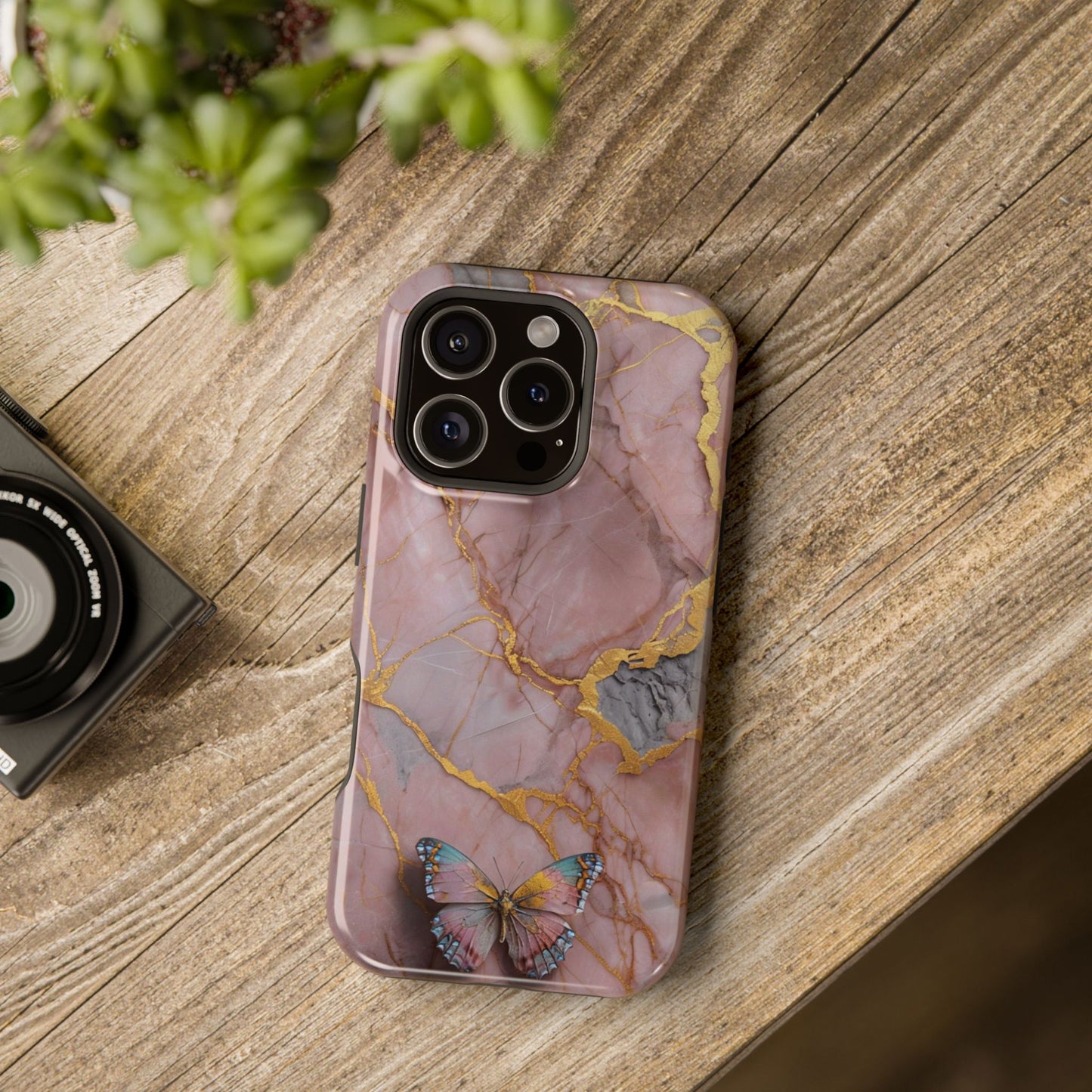 Artistic Butterfly Impact-Resistant Phone Case - Stylish Protection for Everyday Life