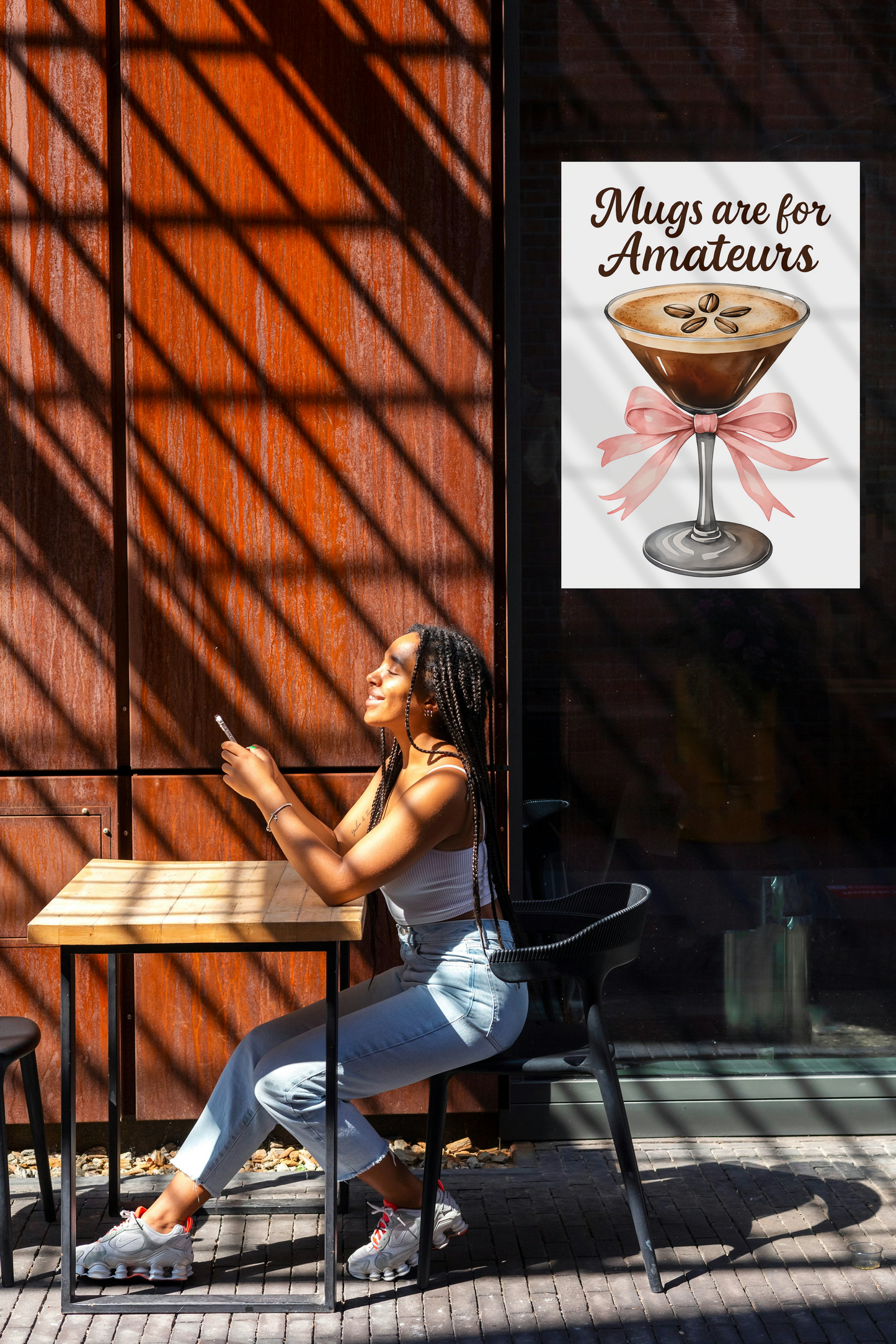 "Mugs are for Amateurs" Art Print Satin Poster